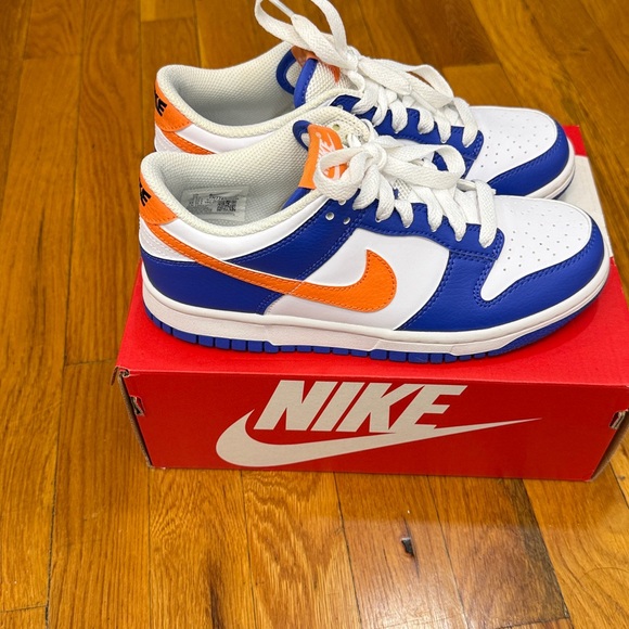 Nike Kids Blue and Orange Sneakers